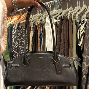 Coach Glazed Leather Empire 34 Shoulder Bag